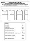 Modus Shelter Flat Pack Assembly & Fixing Instruction Leaflet